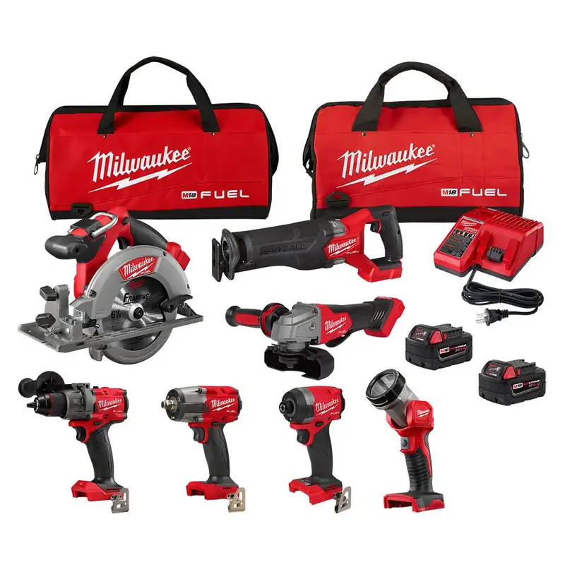 Milwaukee 3697-27 M18 Fuel 7-Tool Cordless Combo Kit 1