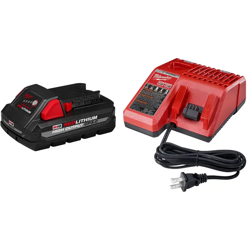 Milwaukee 48-59-1835 M18 Redlithium High Output Cp3.0 Starter Kit – Battery + Charger 1