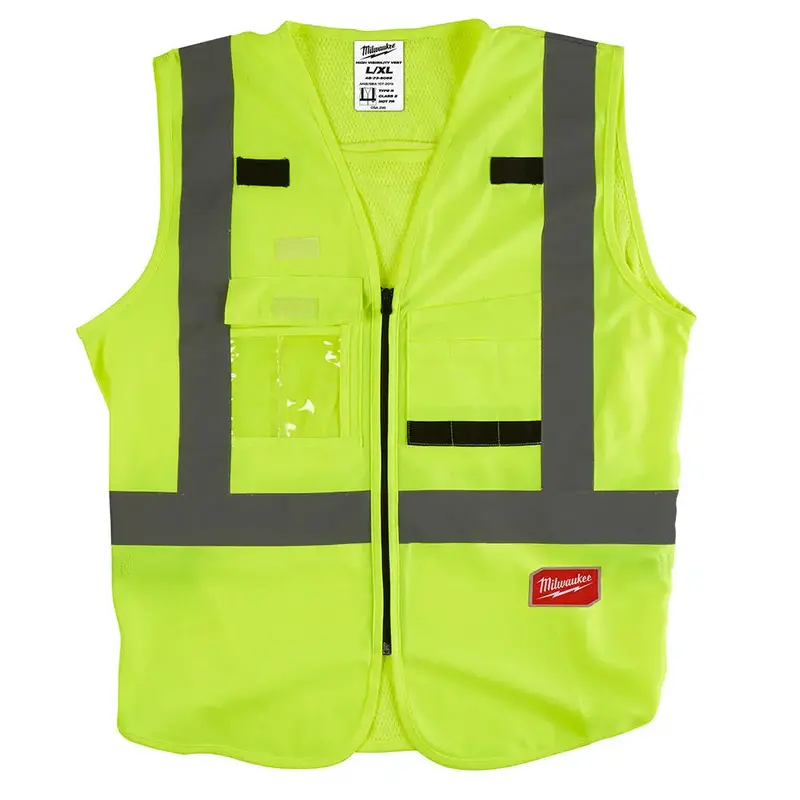 Milwaukee 48-73-5063 Class 2 High-Visibility Yellow Safety Vest – 2Xl/3Xl (Ansi/Csa Compliant) 1