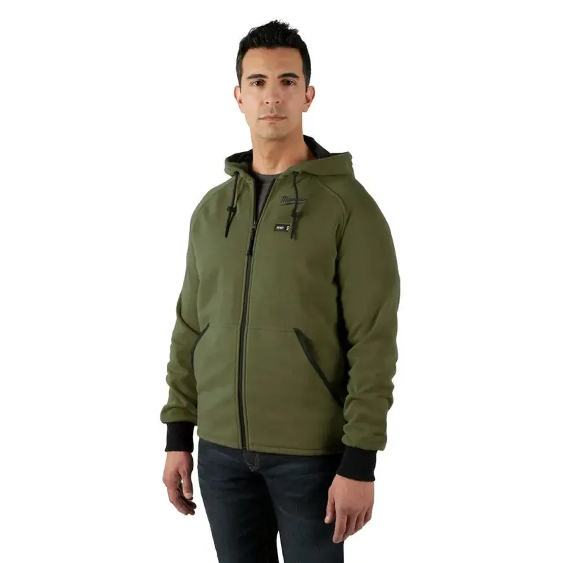 Milwaukee M12 Heated Hoodie – Green, Medium Size 1