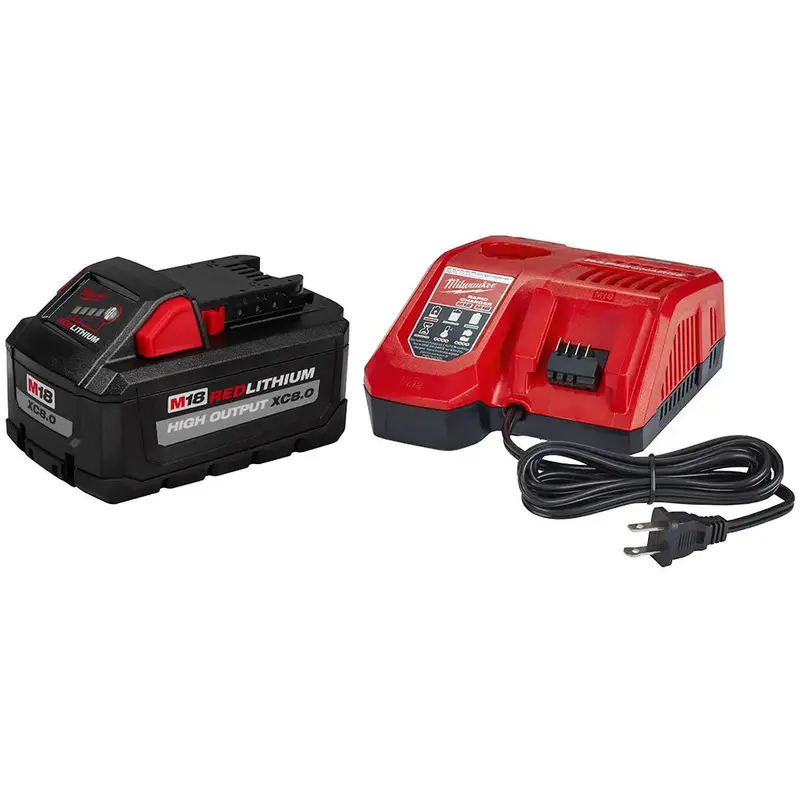 Milwaukee M18 Redlithium High Output Xc8.0 Battery Starter Kit 1