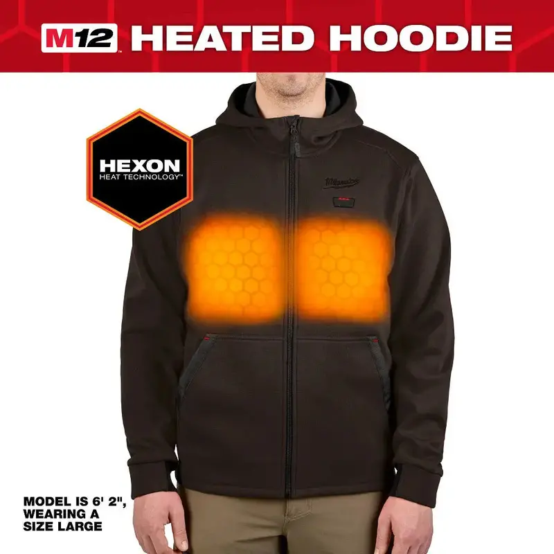 Milwaukee M200N-20Xl M12 Heated Hoodie — Brown, Extra-Large 1