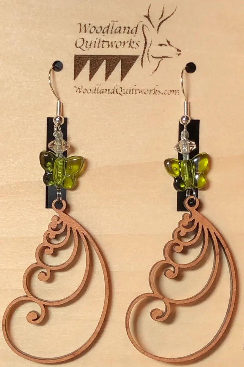 Minimalist Feather Dangle Earrings – Style 20-10014 1