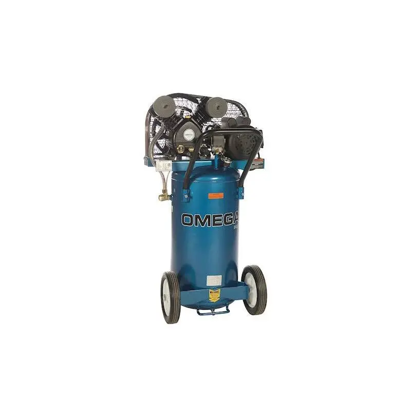 Omega Pk-5020Vp 2-Hp 20-Gallon Belt-Drive Air Compressor – Dual-Voltage Cast-Iron Construction 1