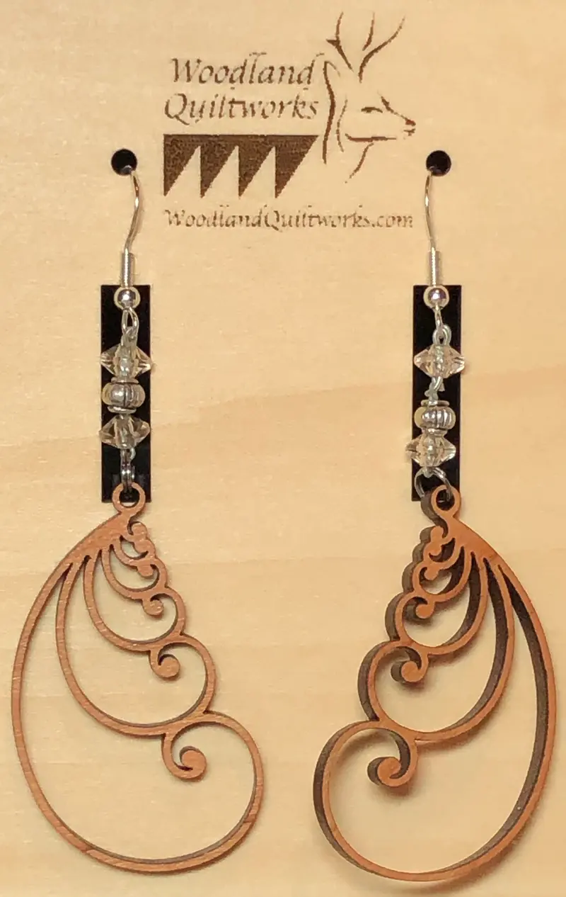 Organic Feather Earrings – Style 20-10007 1