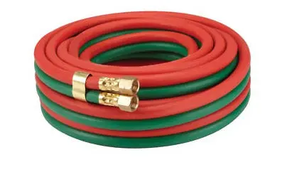 Oxygen-Acetylene Grade R Twin Hose Assembly – 1/4-Inch Inner Diameter 1