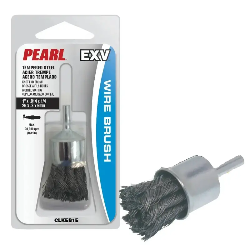 Pearl 1" X 0.014" X 1/4" Knot End Wire Brush 1