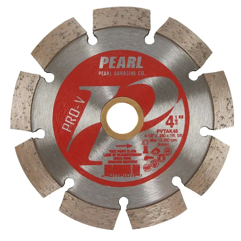 Pearl 4-1/2" X 0.250" X 7/8"–5/8" Mortar Removal Grinding Wheel 1