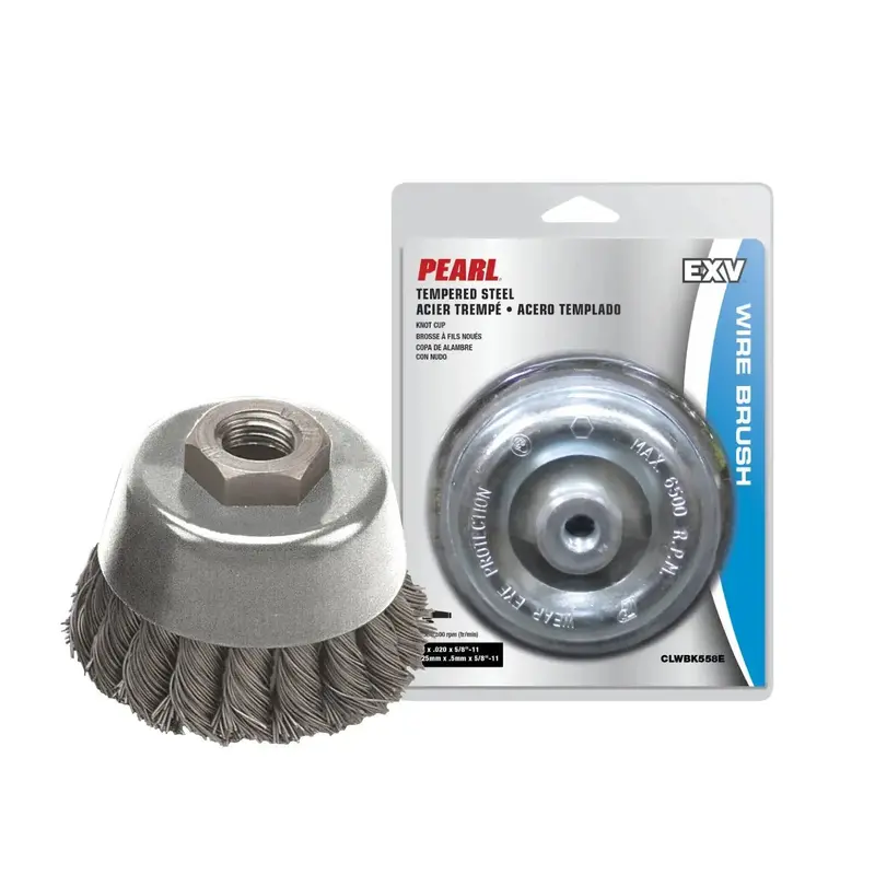 Pearl 6" X 0.020" X 5/8-11 Wire Wheel Brush 1