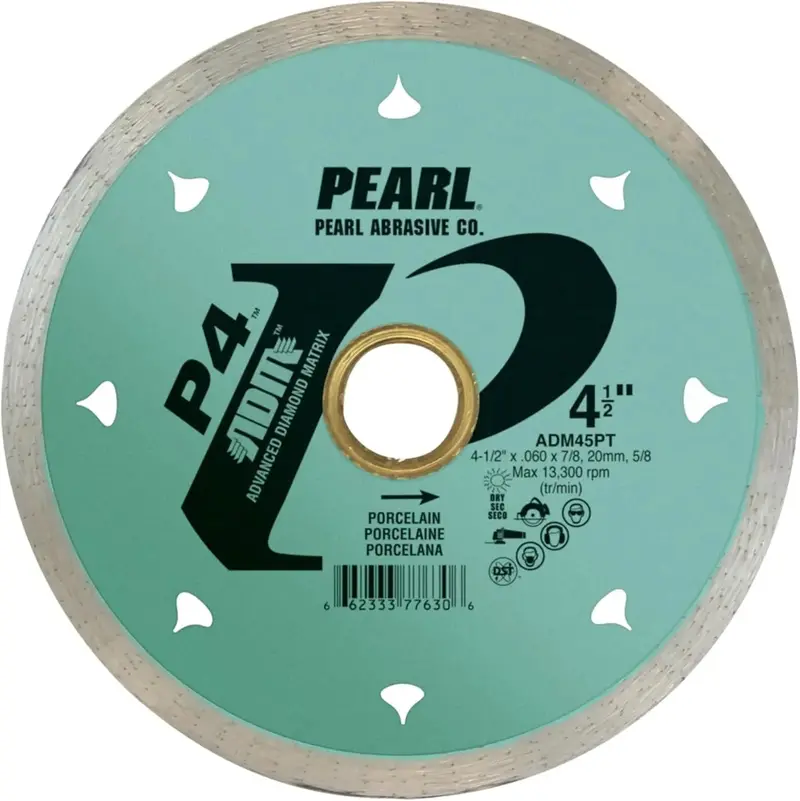 Pearl Adm45Pt 4-1/2" P4 Porcelain Reactor Blade With Adm Mounting System 1
