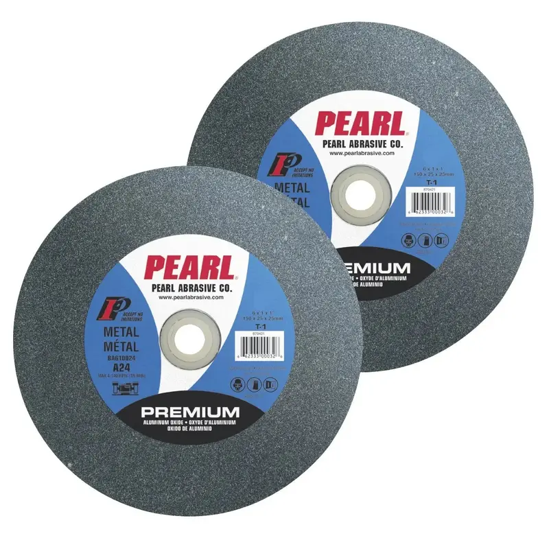 Pearl Ba634036 6" X 3/4" X 1" A36 Bench Grinding Wheel 1