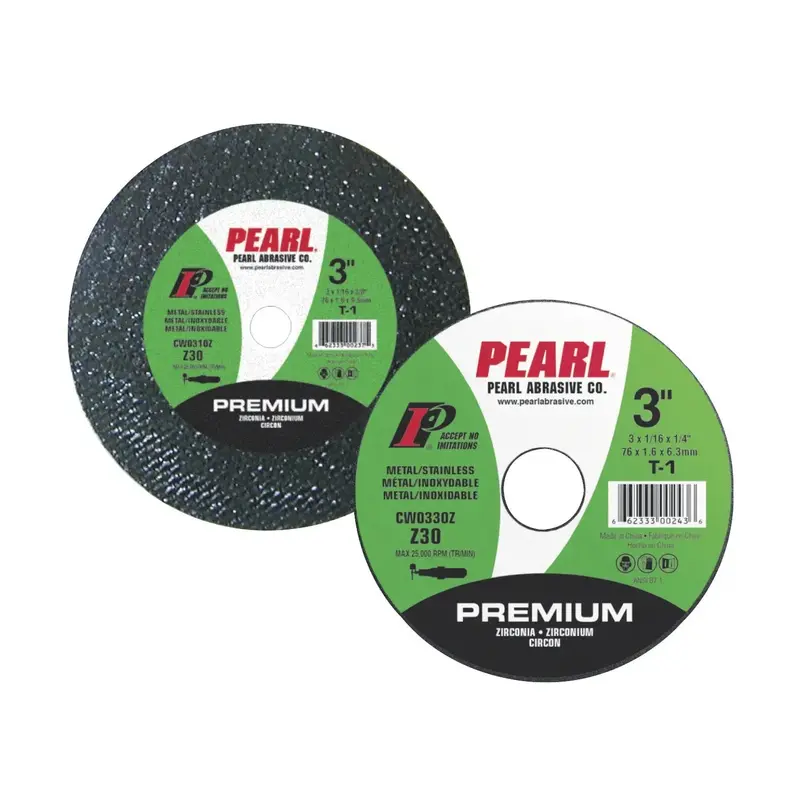 Pearl Cw0310Z 3" X 1/16" X 3/8" 30-Grit Heavy-Duty Cutting Wheel 1