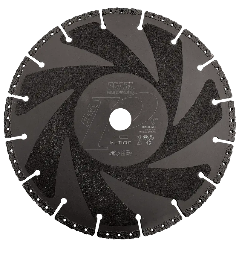 Pearl Dia009Mc P4 Specialty Multi-Cut Rescue & Utility Diamond Blade – 9 Inch 1