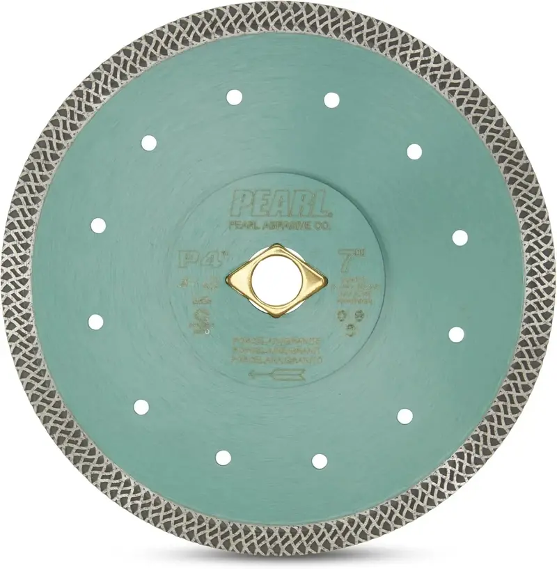 Pearl Dia07Tts P5 Thin Turbo Mesh Wet/Dry Diamond Blade – 7 Inch 1