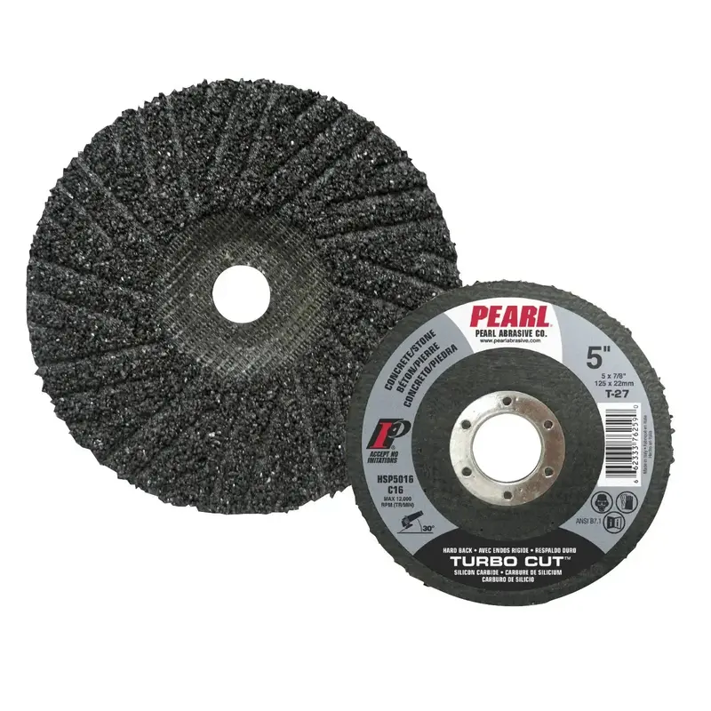 Pearl Hsp4524 Turbocut Concrete & Masonry Grinding Discs — 4-1/2", 24-Grain Aluminum Oxide 1
