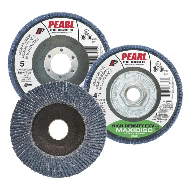 Pearl Maxidisc Flap Disk – 5" X 7/8", 40-Grit Zirconia Blend – Max5040Zje 1