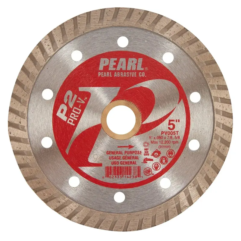 Pearl Pv005T 5" X 0.080" X 7/8"–5/8" Diamond Blade 1