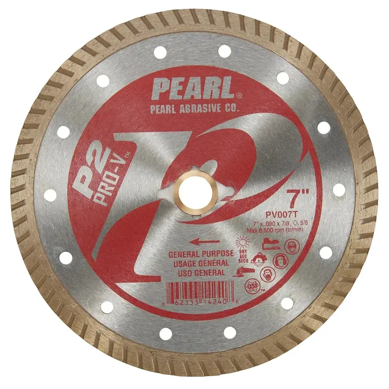 Pearl Pv007T 7" X 0.090" X Dia Diamond Blade — 5/8" Arbor 1
