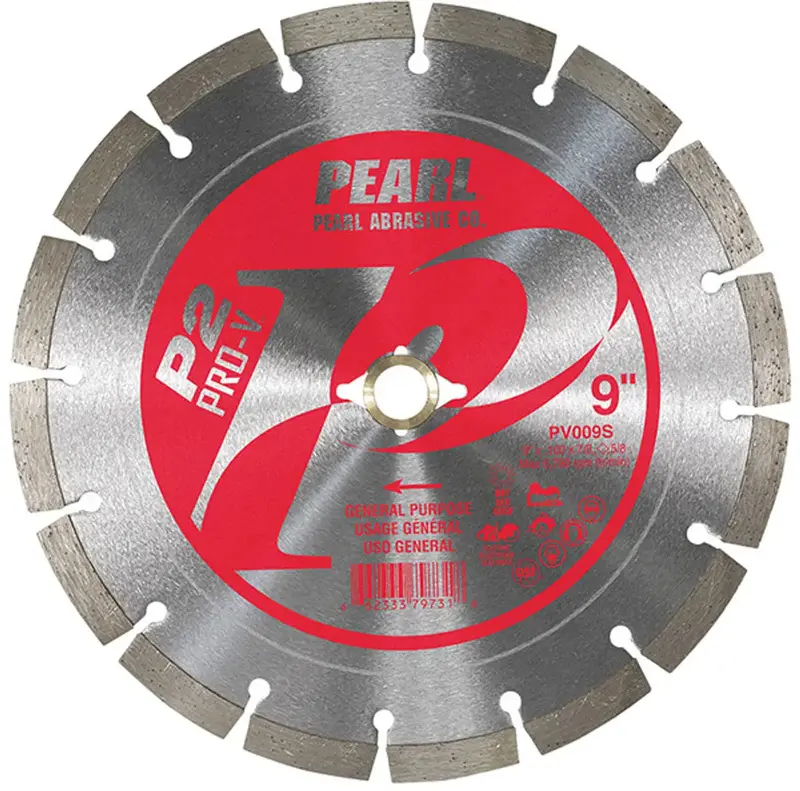 Pearl Pv009S P2 Pro-V Segmented Wet/Dry Diamond Blade – 9 Inch 1