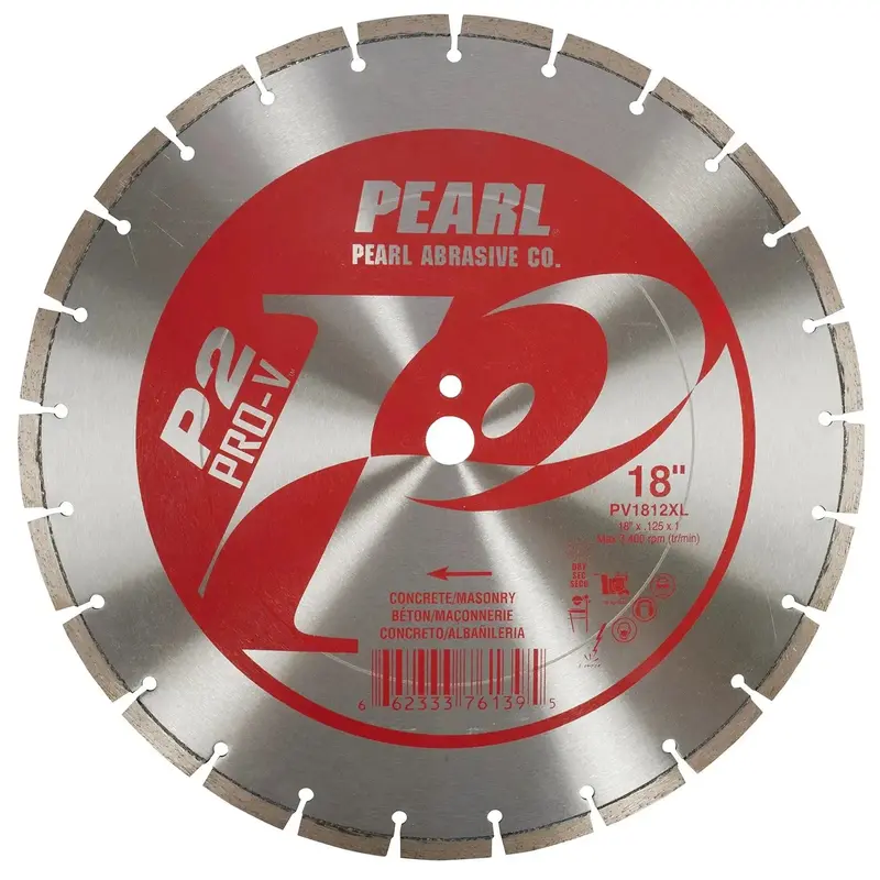 Pearl Pv1812Xl 18" P2 Pro-V Segmented Diamond Blade For Concrete Cutting 1