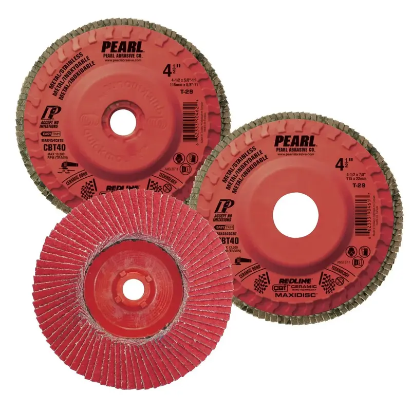 Pearl Red Line Ceramic-Bonded Grinding Disc – 5" X 7/8", Max5040Cbt 1