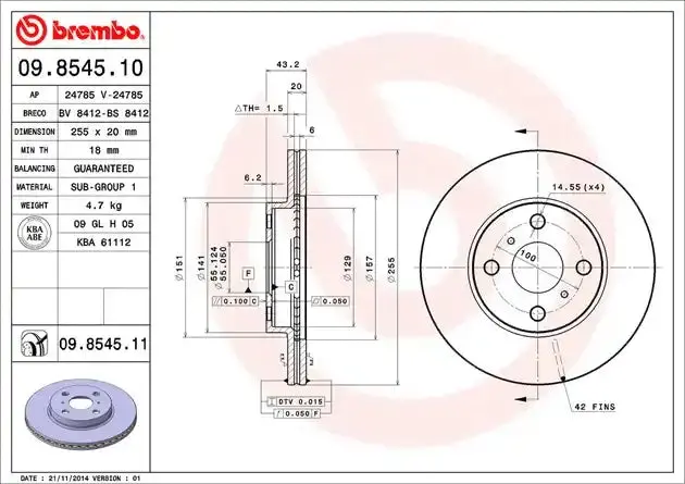 Premium Replacement Disc Brake Rotor – Direct Fit, Oem-Spec Design 1