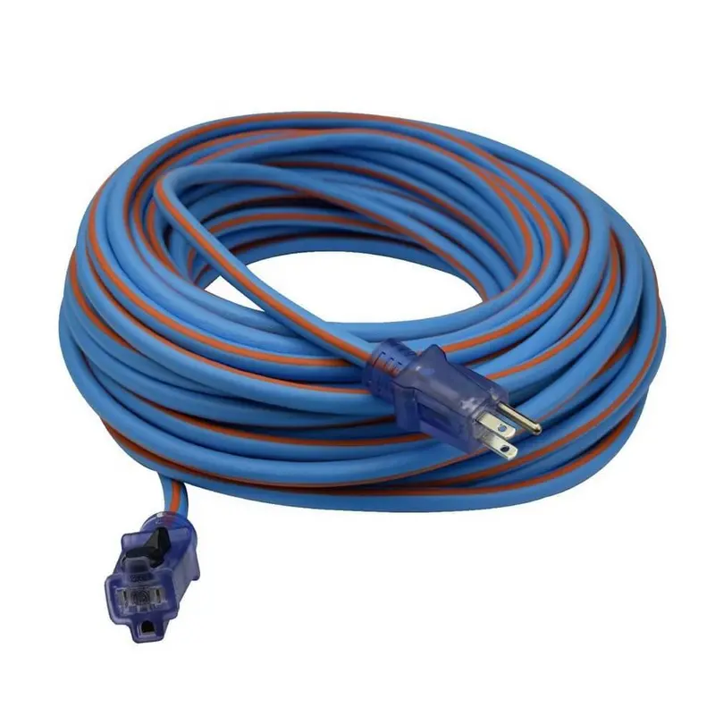 Prime Lt530835 – 100-Foot Extra Heavy-Duty Arctic Blue All-Weather Extension Cord 1