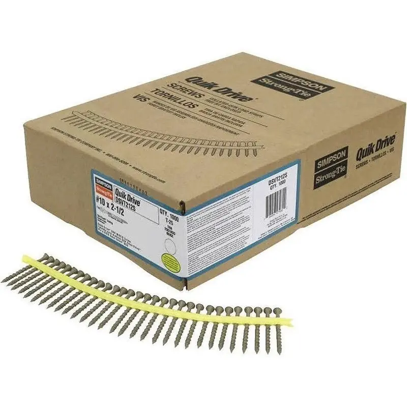 Quik Drive Dsvt212S #10 X 2-1/2-Inch Tan Deck Screws – 1000-Pack 1