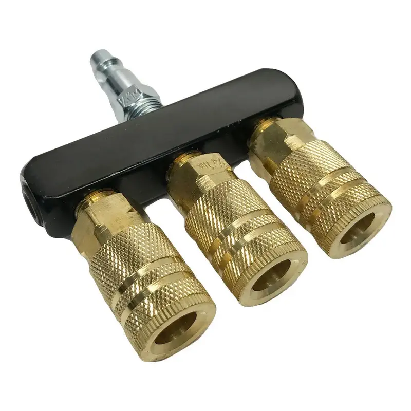 Rolair 3-Port Female Bar-Type Air Manifold – M-Bar3Cp-14-1C 1