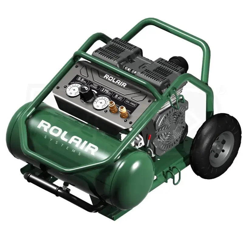 Rolair Fcol22Ls6 2 Hp Oil-Free 5.5-Gallon Air Compressor – Compact & Quiet 1