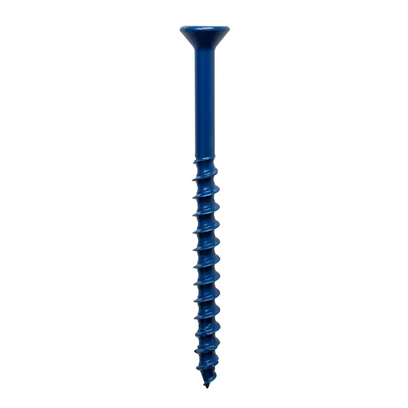 Simpson Strong-Tie Tnt25314Tf 1/4" X 3-1/4" Flat Head Concrete Screw – Titen Turbo® Anchoring Fastener (100 Per Box) 1