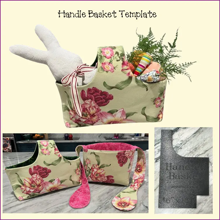 Sturdy Handle Basket Sewing Template 1