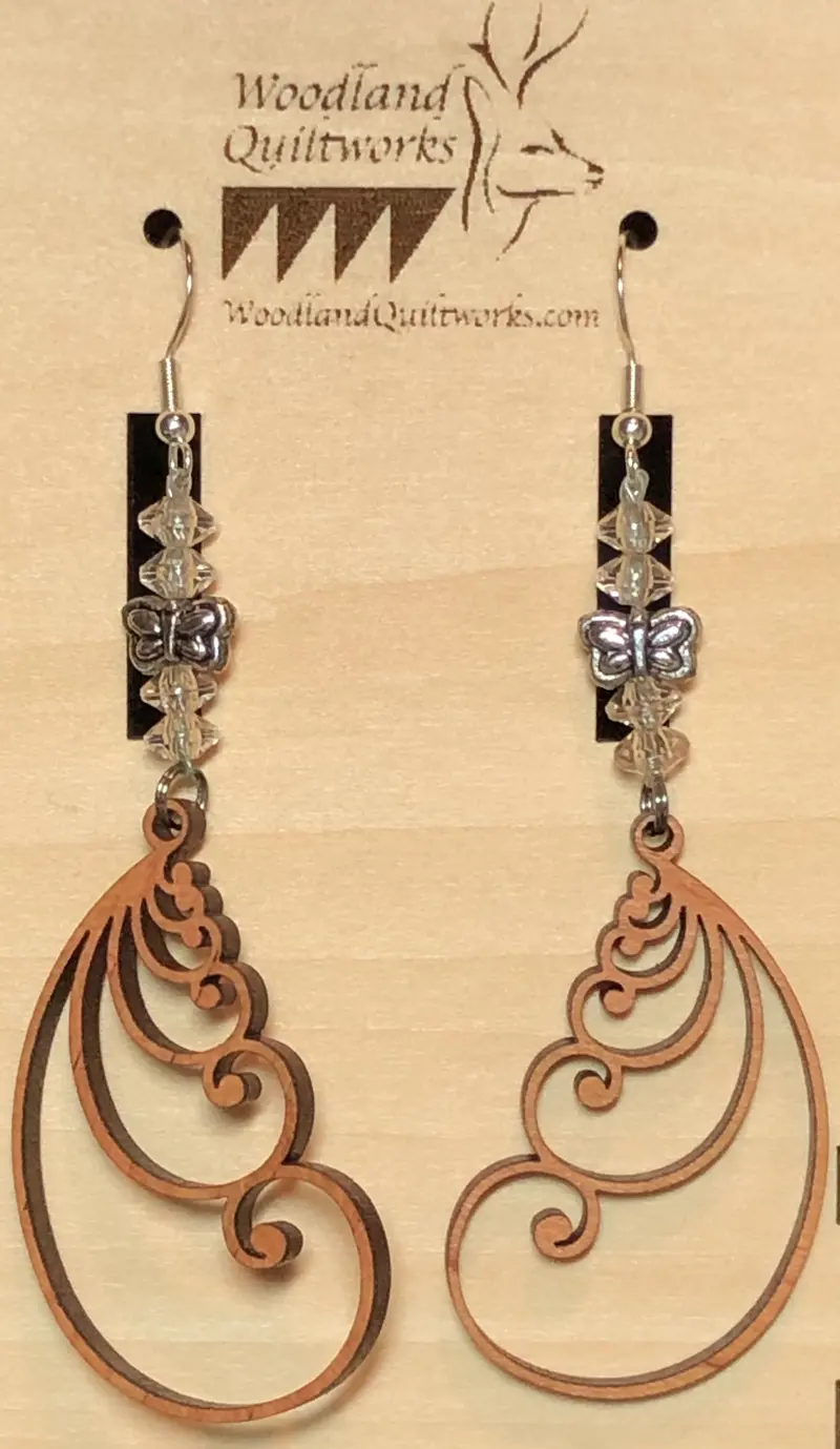 Subtle Feather Earrings – Style 20-10005 1