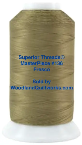 Superior Threads Masterpiece #136 Fresco Cotton Thread – 2,500-Yard Cone, 50/3-Ply 1