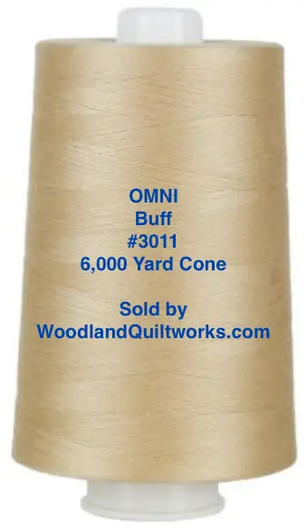 Superior Threads Omni #3011 Buff Polyester Thread – 6,000-Yard Cone 1