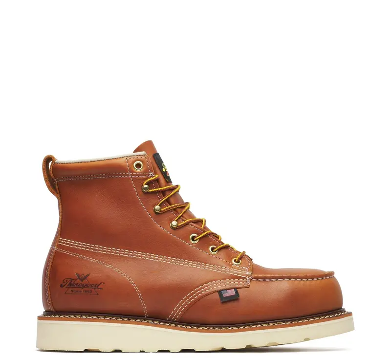 Thorogood American Heritage Maxwear Wedge 6-Inch Steel-Toe Boot – Tobacco 1