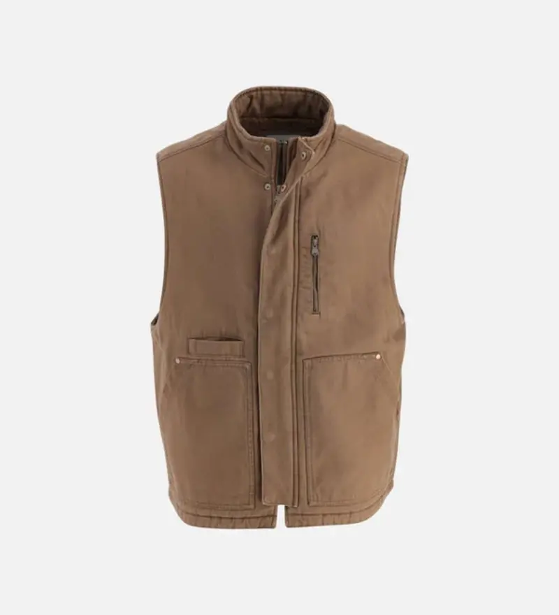 Thorogood Heritage Dwr Stone-Washed Canvas Vest 1