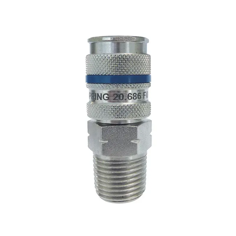Topring 20.686 Quiksilver Industrial Coupler – 1/4" To 1/2" Npt Auto-Connect 1