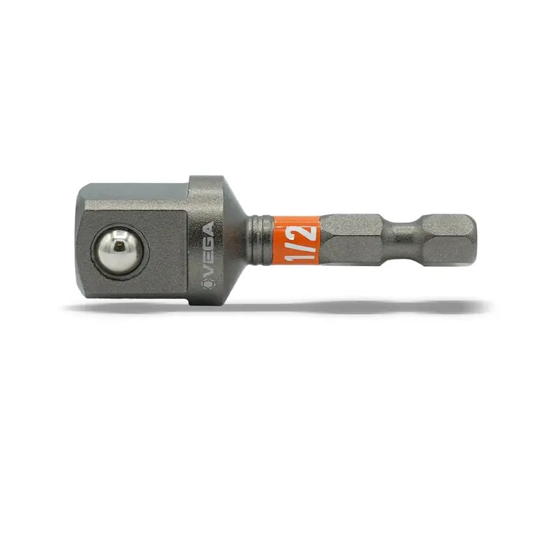 Vega T150Adb12 Impactech 1/2" To 1/4" Hex Adapter With Retaining Ball – 2" Length 1