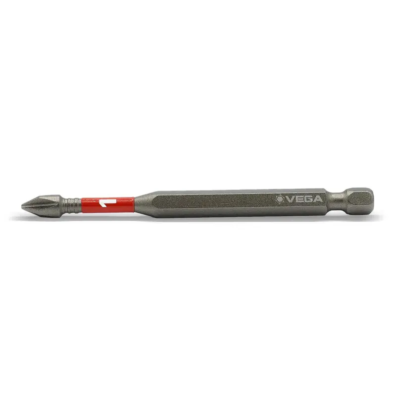 Vega T190P1A Impact-Resistant Phillips #1 Power Bit – 3.5-Inch Drive Tip 1
