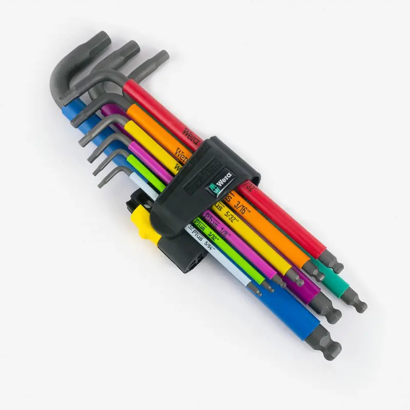Wera Multicolor Sae Hex And Ball-End L-Key Clip Set With Ergonomic Design 1