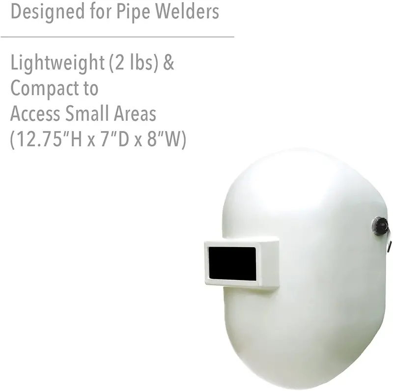 White Fibremetal Pipeliner Helmet With Adjustable Rubber Headgear 1