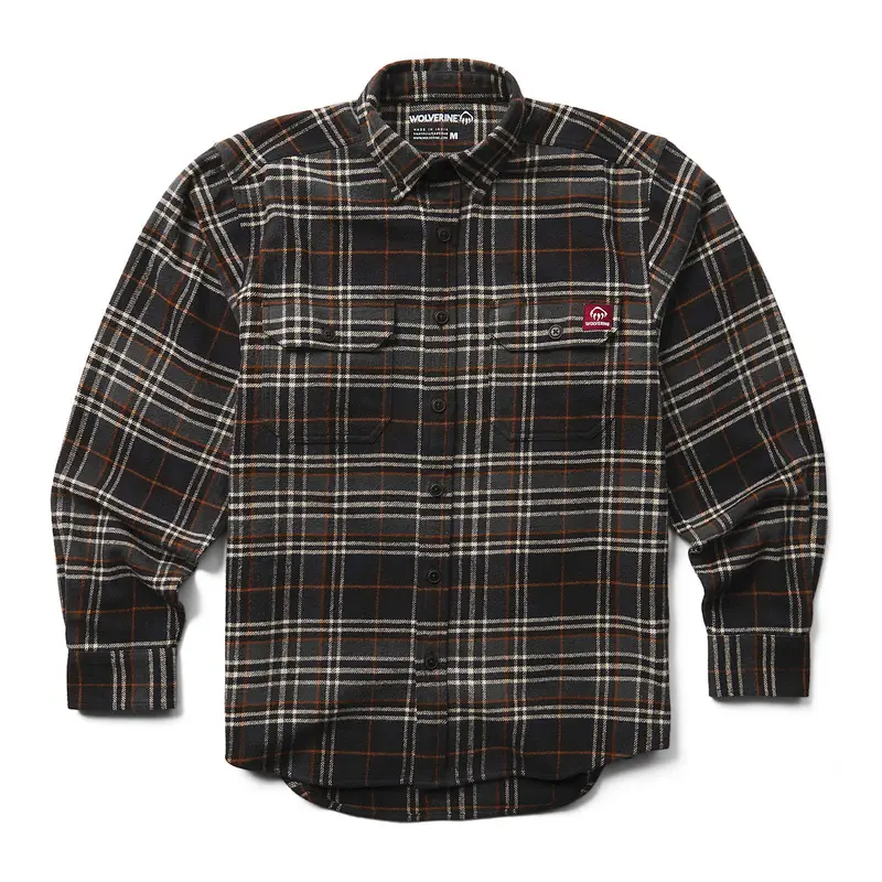 Wolverine Glacier Heavyweight Long-Sleeve Flannel Shirt For Men 3