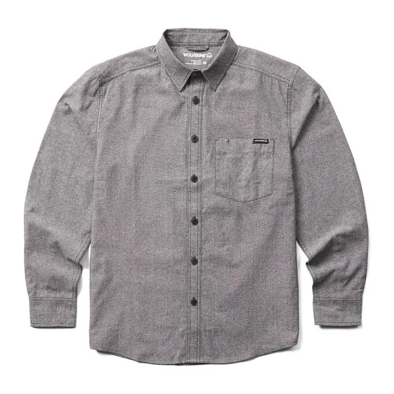 Wolverine Re-Built Chest Pocket Work Shirt – Men'S Long-Sleeve Utility Button-Up 1