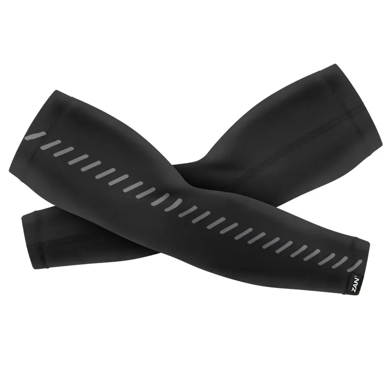 Zan Sportflex Upf50+ Reflective Arm Sleeve – Black 1