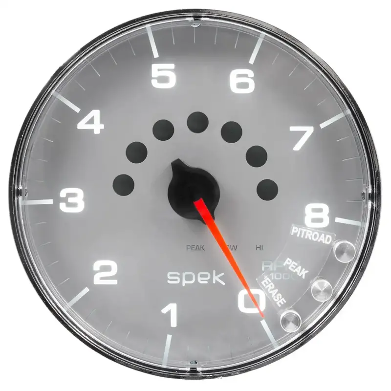 Autometer Spek-Pro 5-Inch Tachometer With Shift Light And Peak Memory 1
