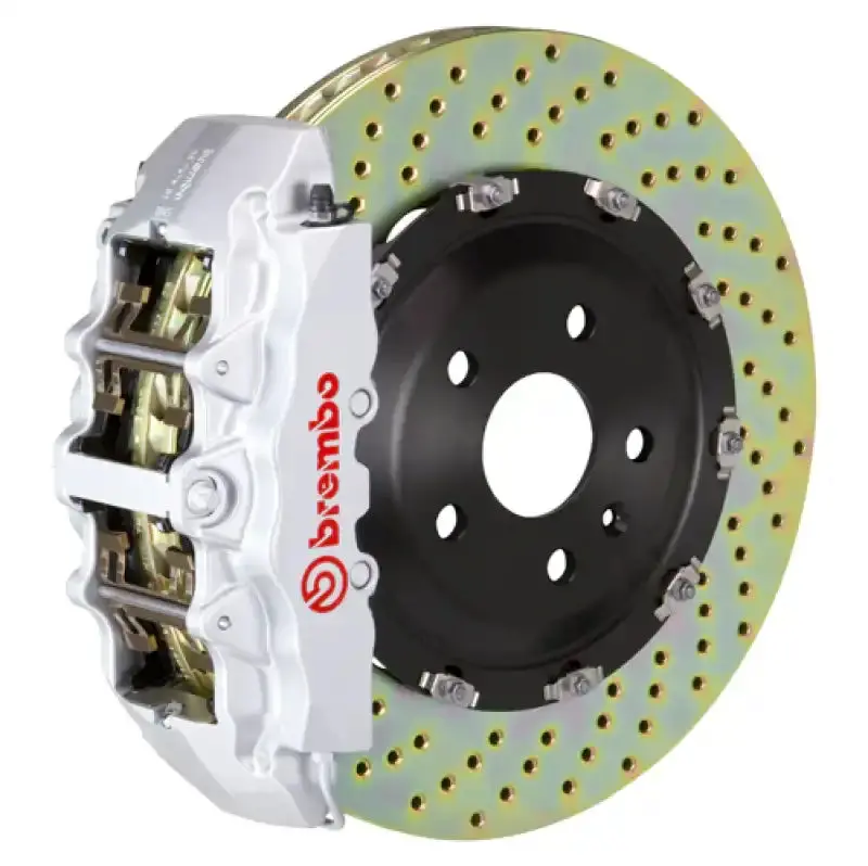 Brembo Gt Big Brake Kit – Front 6-Piston Calipers With 380X34Mm Drilled Two-Piece Rotors For 2017–2020 Audi Rs3 Sedan 1