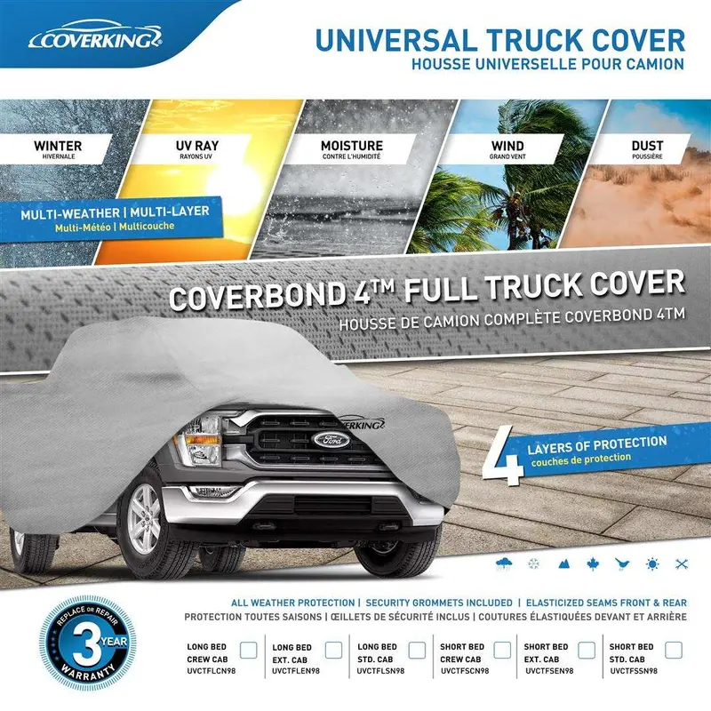 Coverking Uvctfsen98 Cvrbnd4 Fs-Trk Soft-Top Truck Bed Cover 1