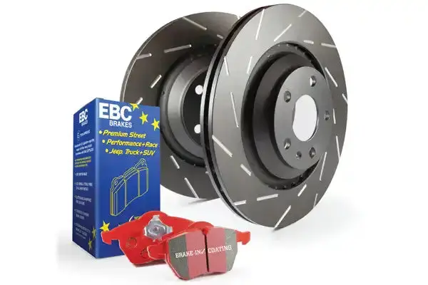 Ebc S4Kf1000 Slotted Brake Rotors — Precision-Cut Narrow Slots Reduce Wind Noise 1