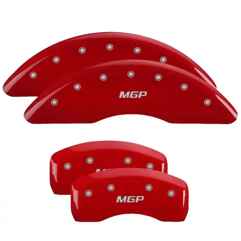 Mgp Engraved 4-Piston Caliper Covers – I-Vtec Red Finish On Silver Chassis 1